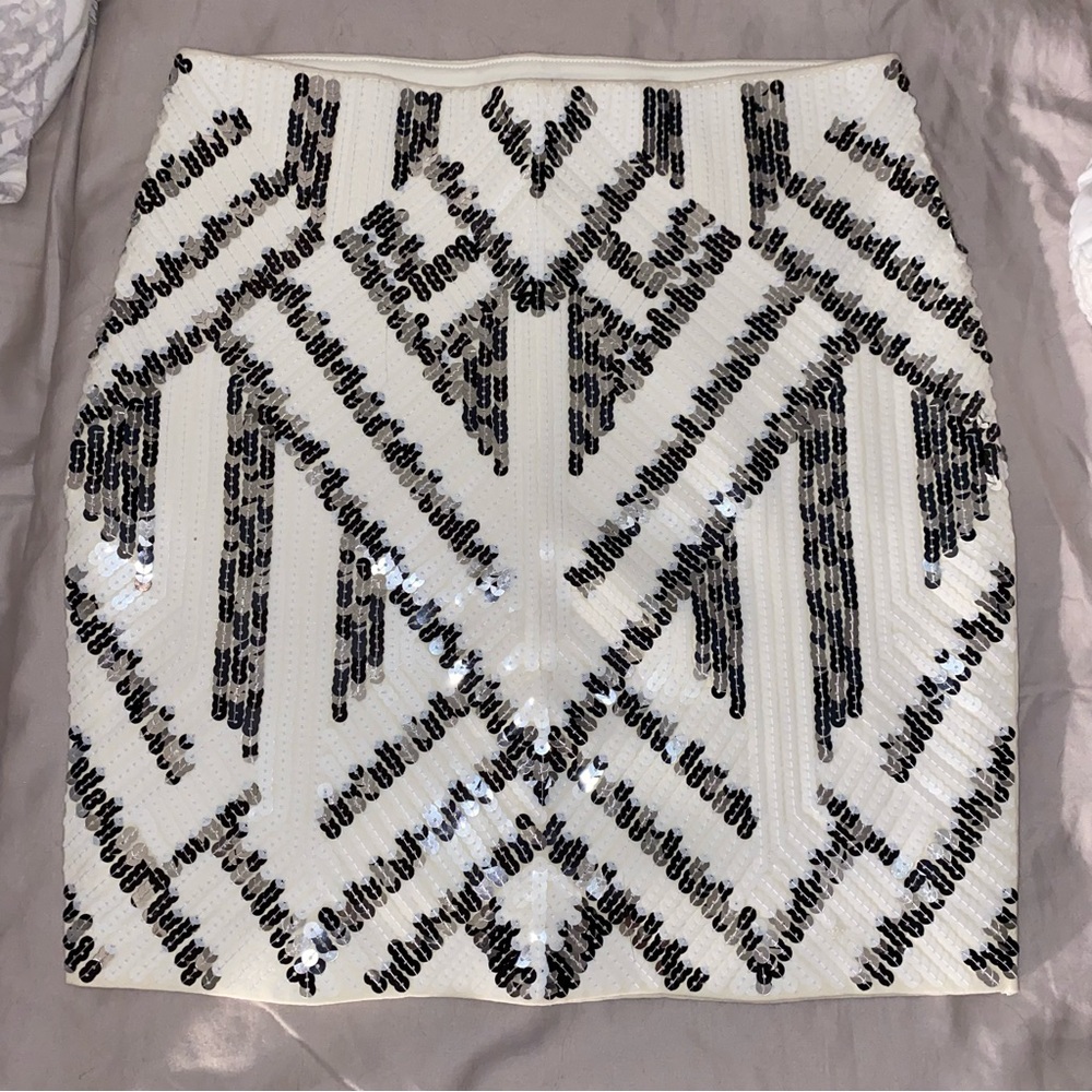 Express sequins mini skirt